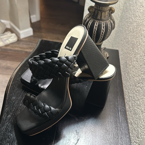 Dolce Vita size 10 blk sandal heels NWOT - Picture 3 of 6
